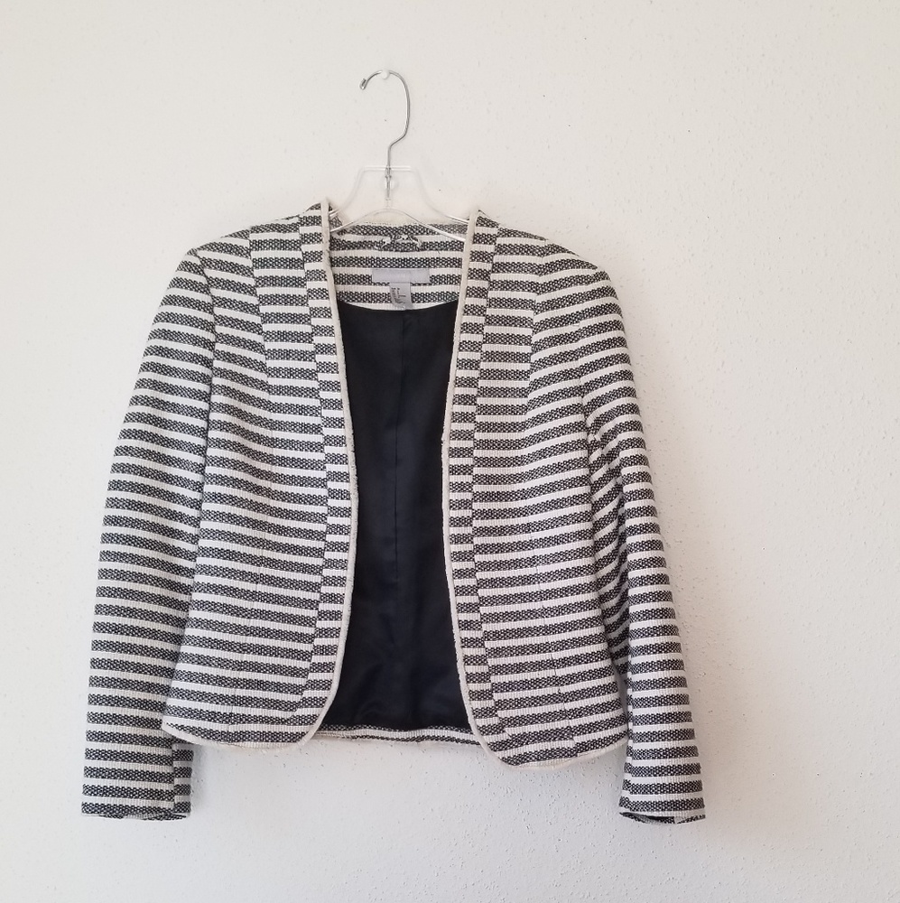 Striped Textured Blazer